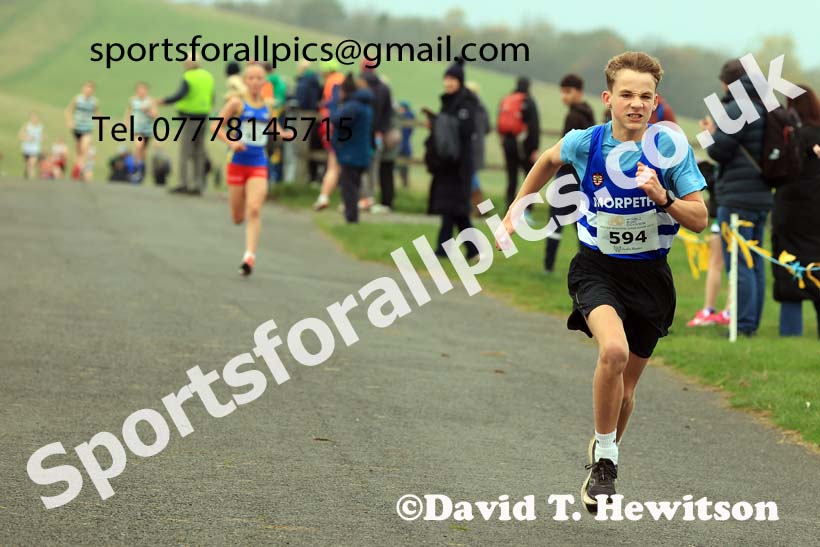 Boys and Girls under-13s 2024 Heaton Memorial Road Race, Newcastle Town Moor, Newcastle.   Photo: David T. Hewitson/Sports for All Pics